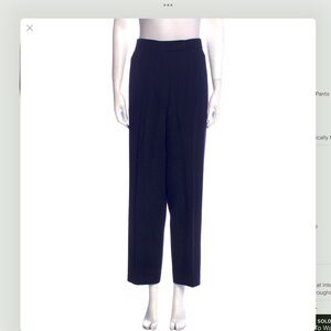 Georgio Armani high rise straight leg pants in Navy blue XL